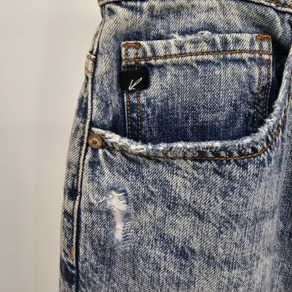 Kancan acid washed vintage distressed jeans nwot women's size 11 (29) - Picture 6 of 9